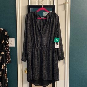 Black and white dot dress